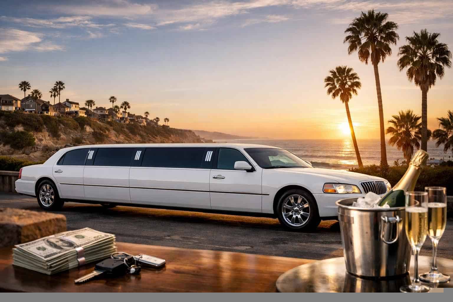 White Limo Rental Prices in Encinitas CA