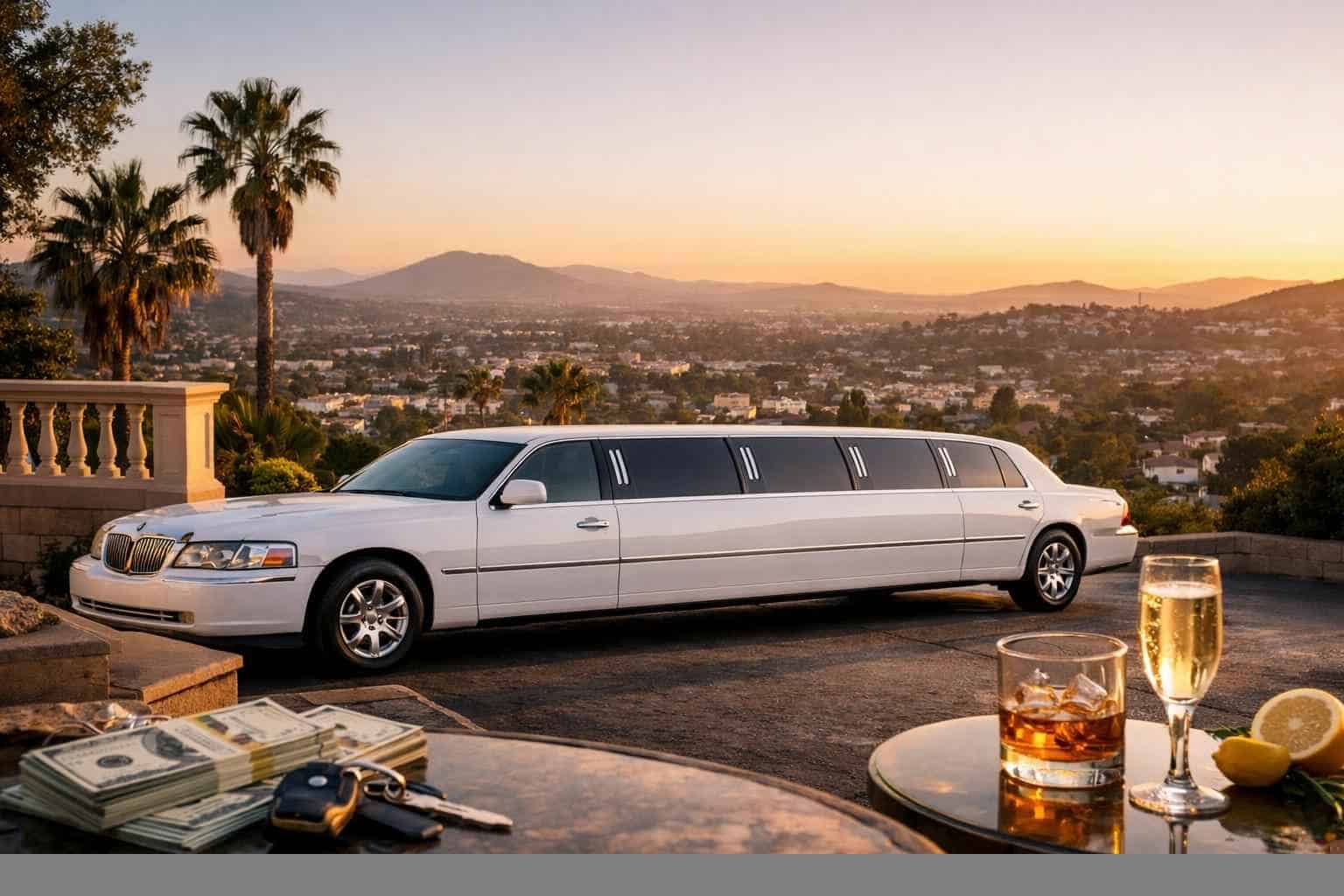 White Limo Rental Prices in Lemon Grove CA