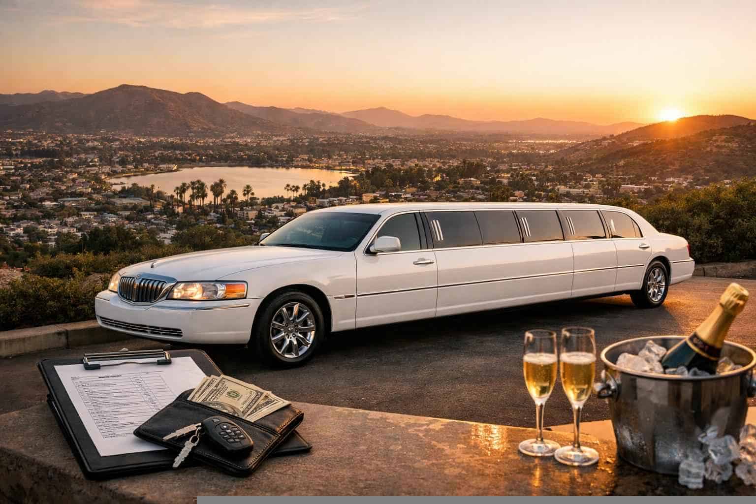 White Limo Rental Prices in Santee CA