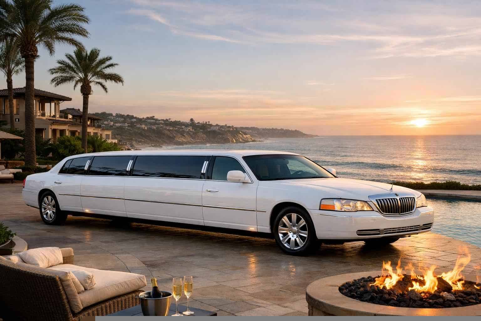 White Limo Rental Services in Del Mar