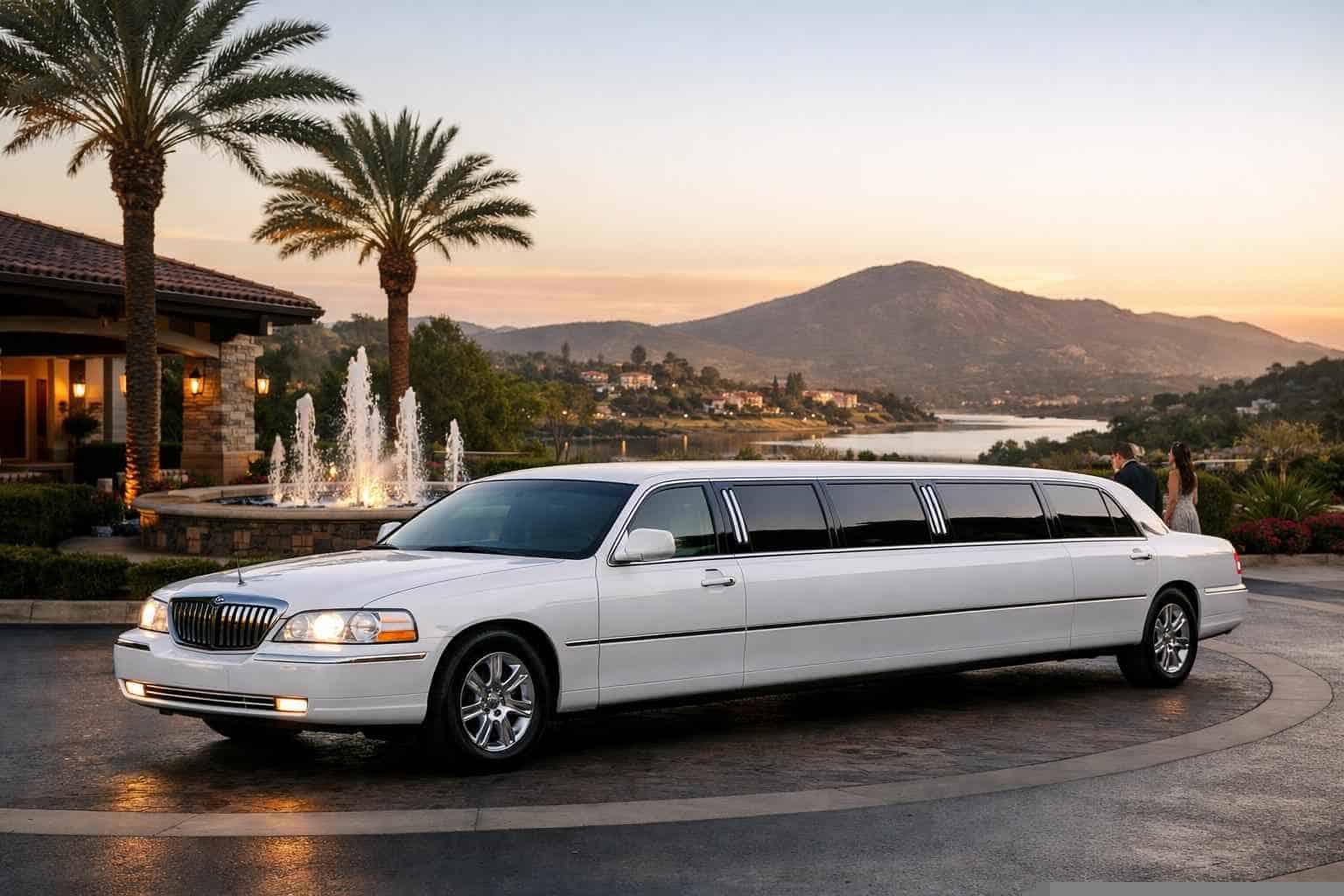White Limo Rental Services in San Marcos
