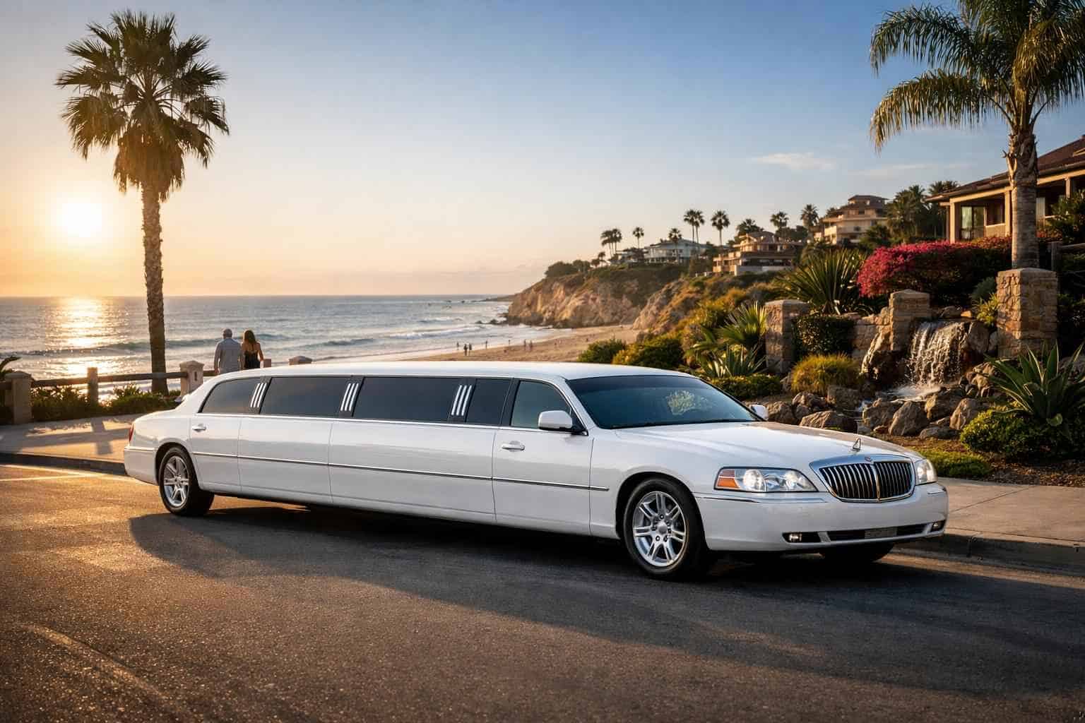 White Limo Rental Services in Solana Beach