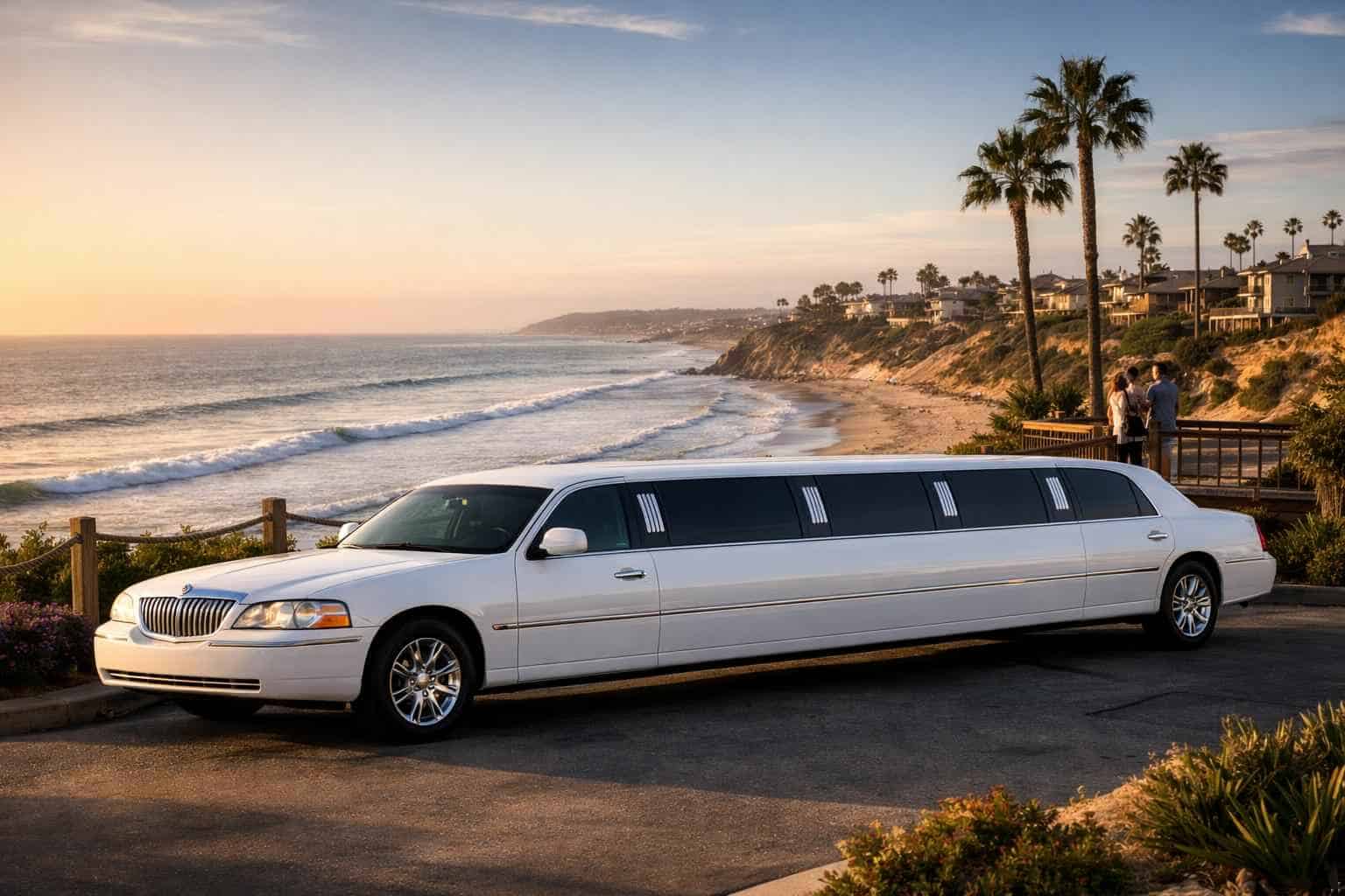White Limo Rental Solana Beach CA