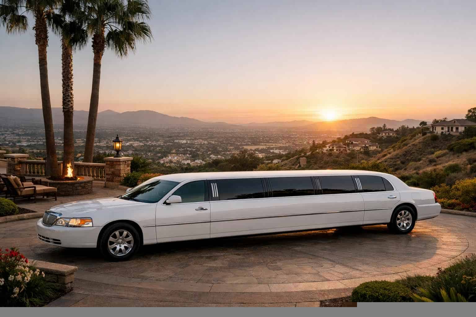 White Limo Rental Vista CA