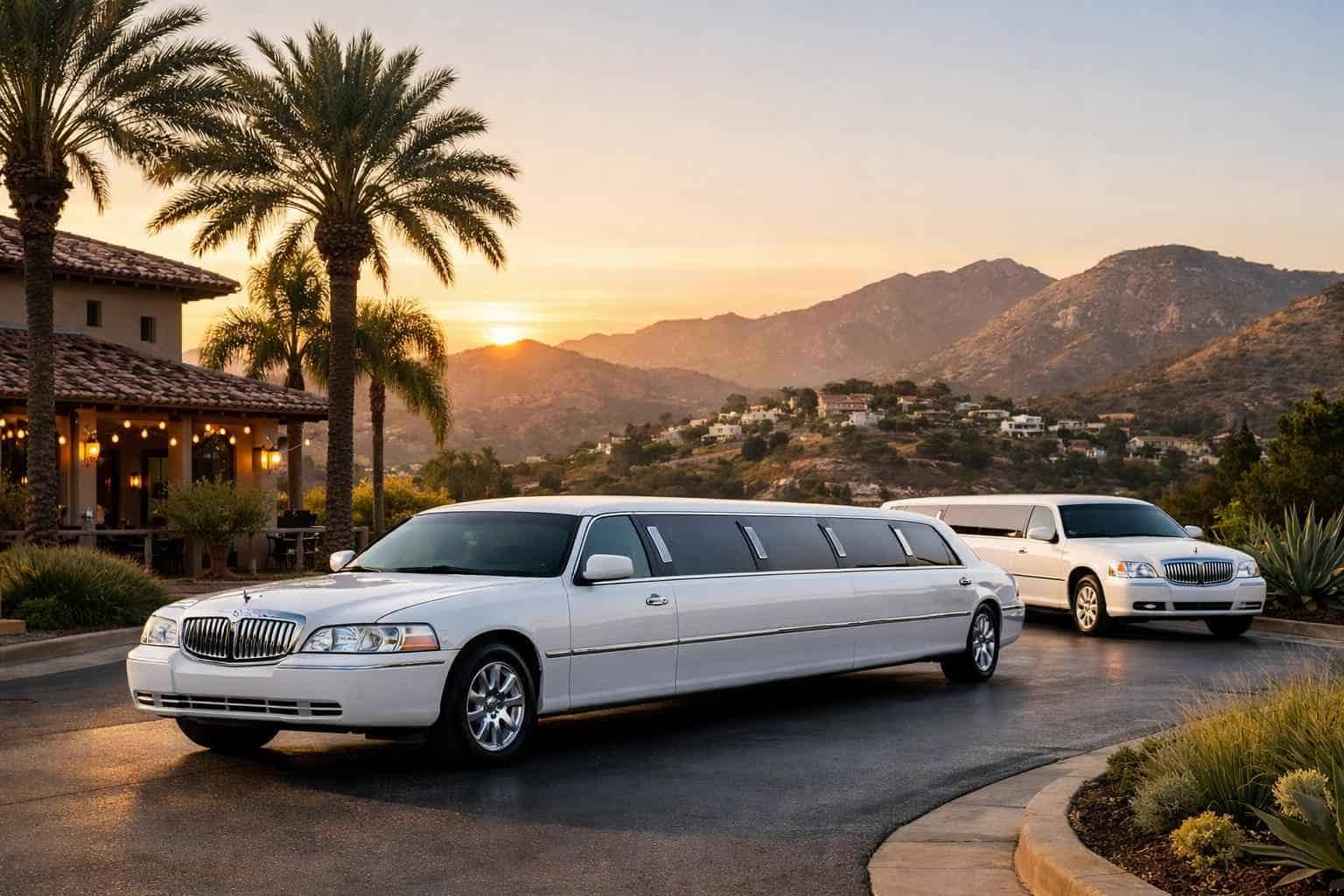 White Limousines in El Cajon California