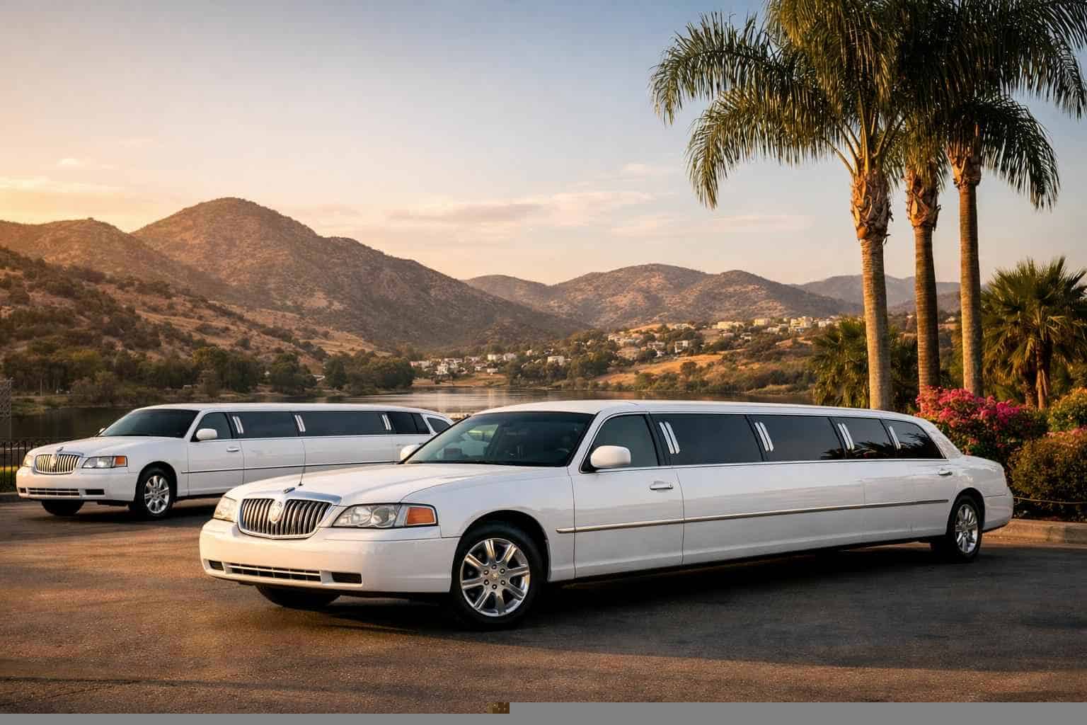 White Limousines in Santee California