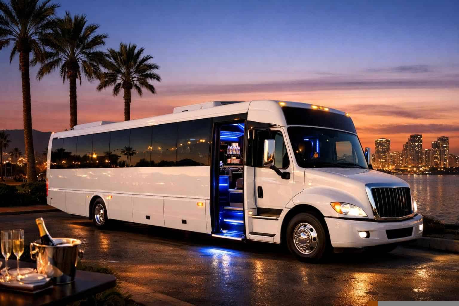White Party Bus Rental Chula Vista CA