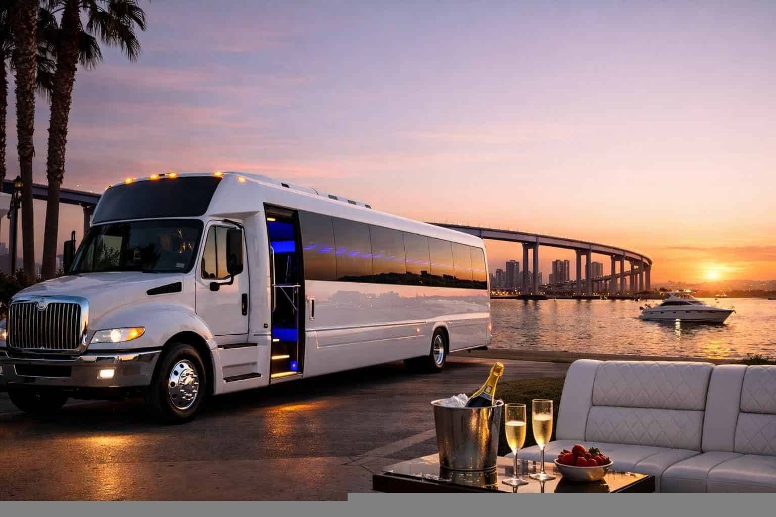 White Party Bus Rental Coronado CA