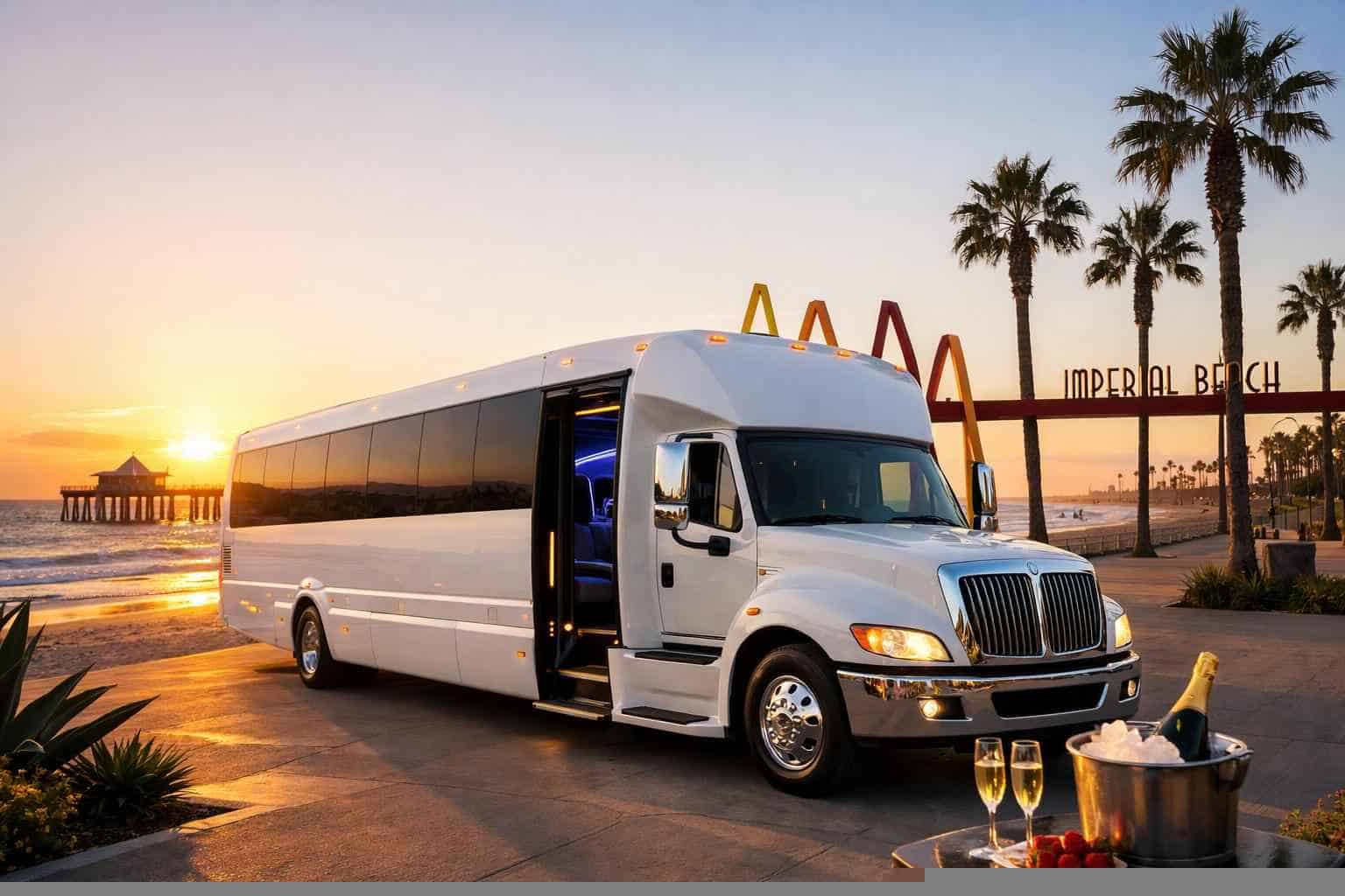 White Party Bus Rental Imperial Beach CA