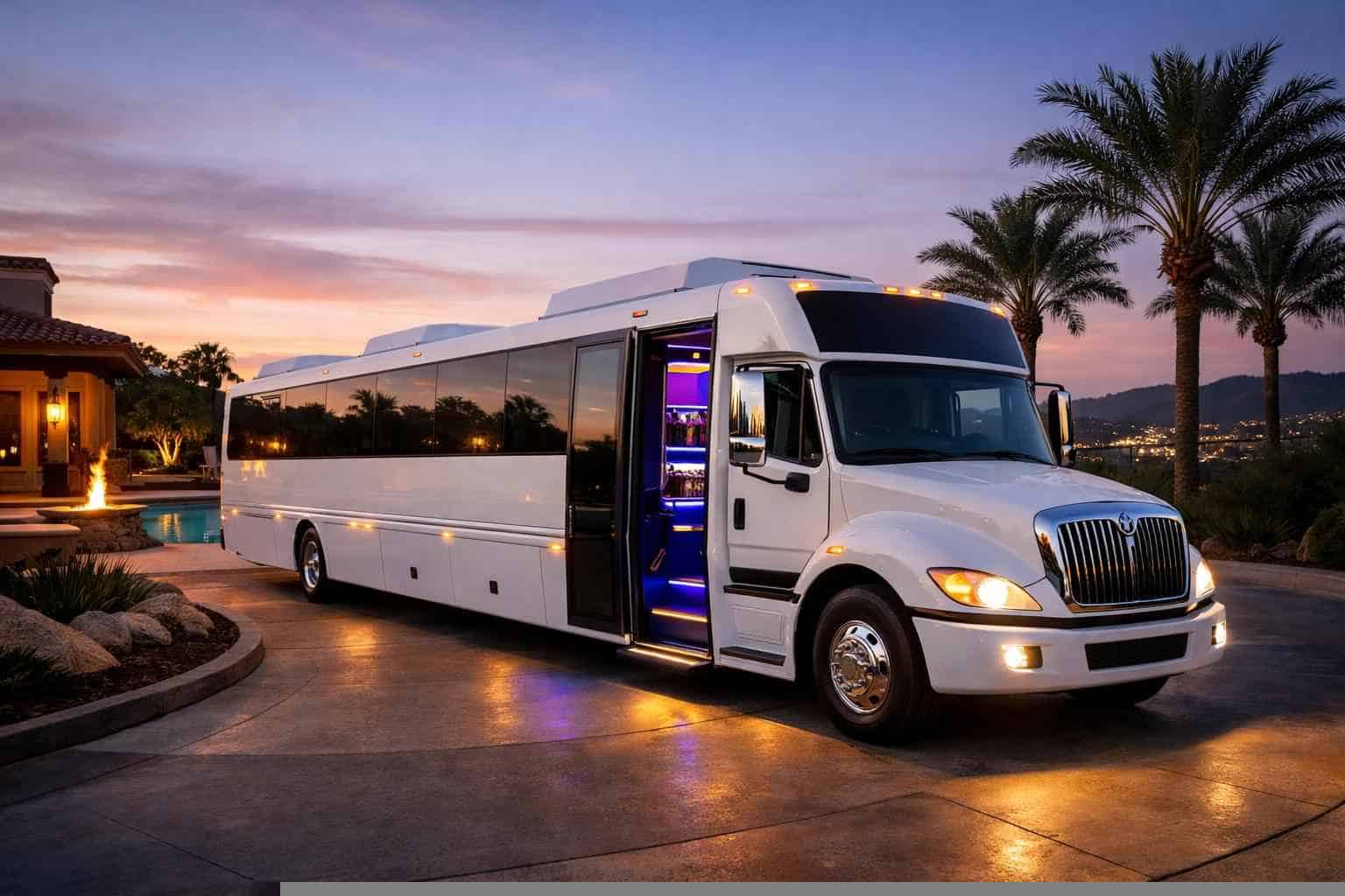 White Party Bus Rental Poway CA