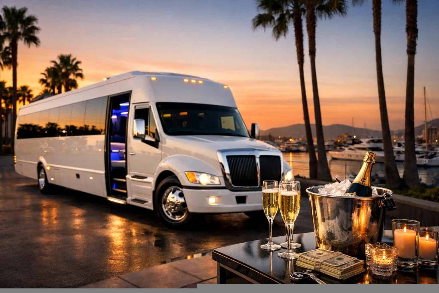 White Party Bus Rental Prices in Chula Vista CA
