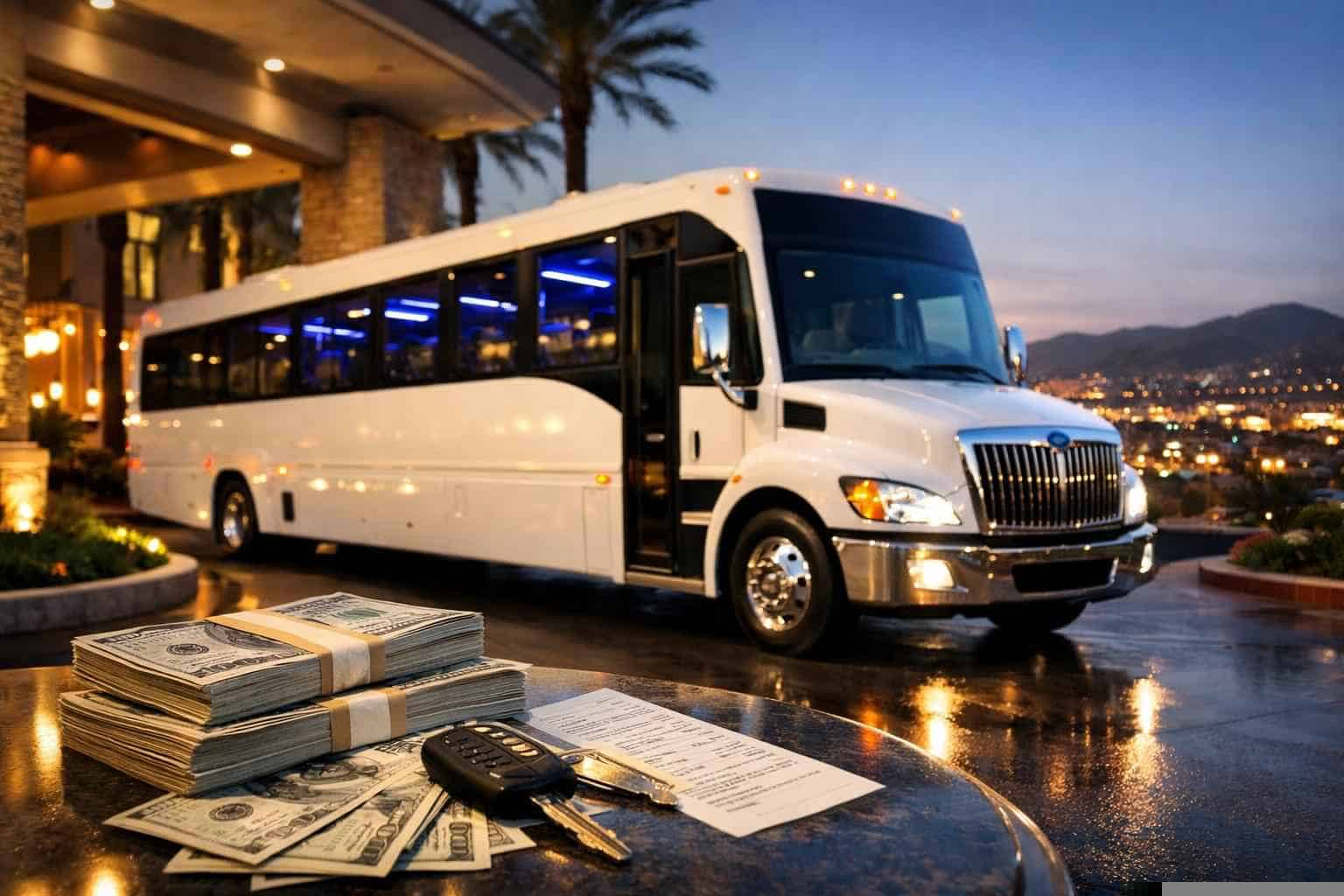 White Party Bus Rental Prices in El Cajon CA