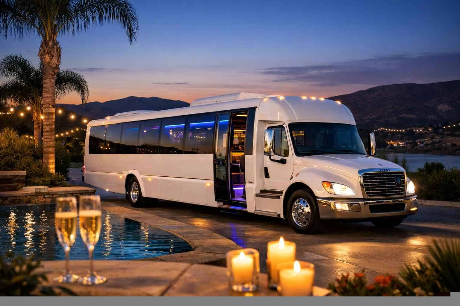 White Party Bus Rental San Marcos CA