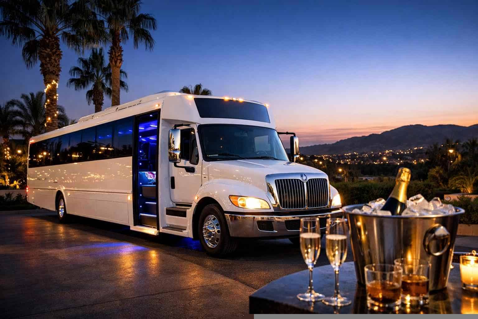 White Party Bus Service Lemon Grove CA