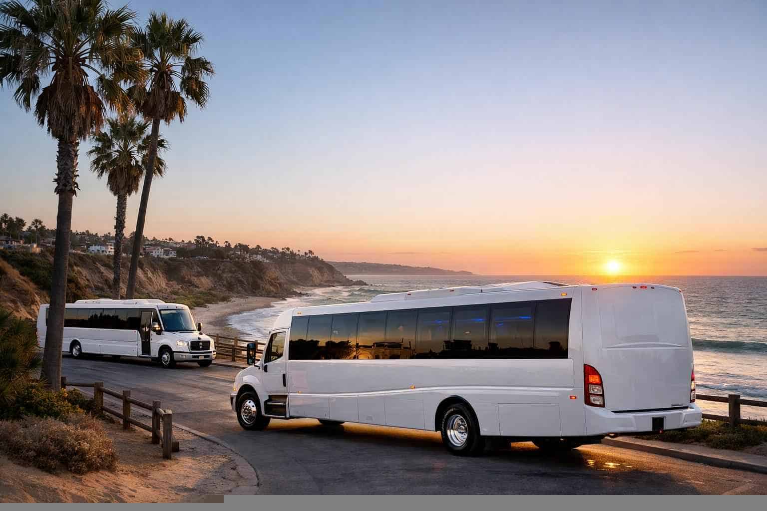 White Party Buses in Encinitas California