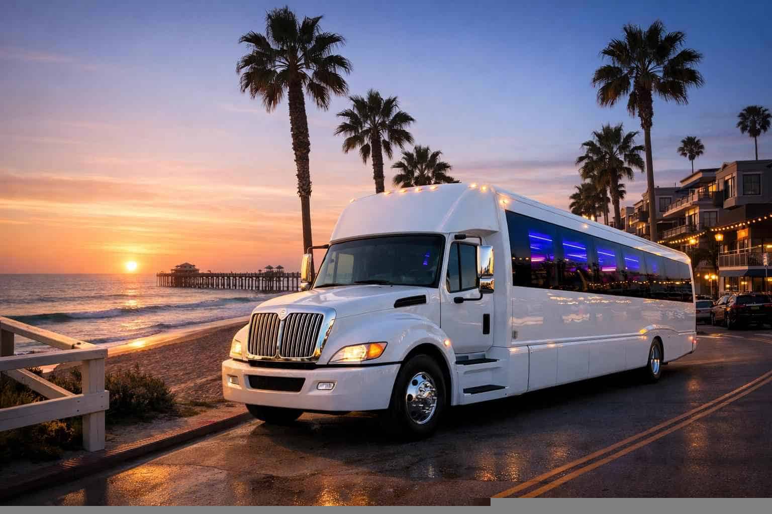 White Party Buses in Oceanside California