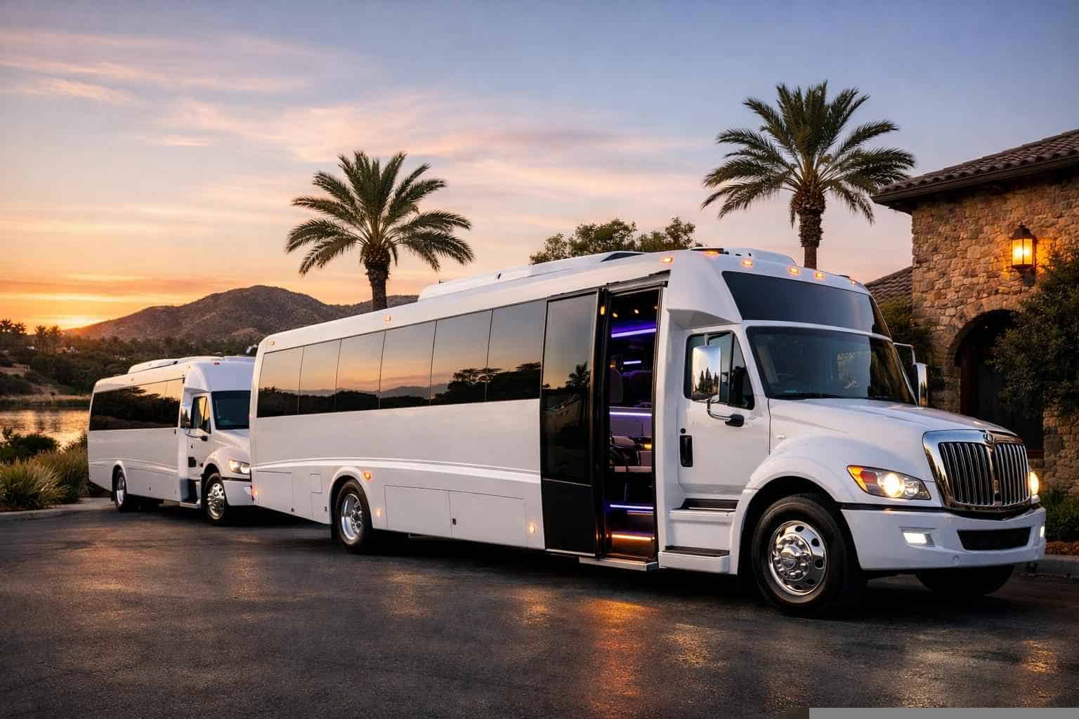 White Party Buses in Santee California