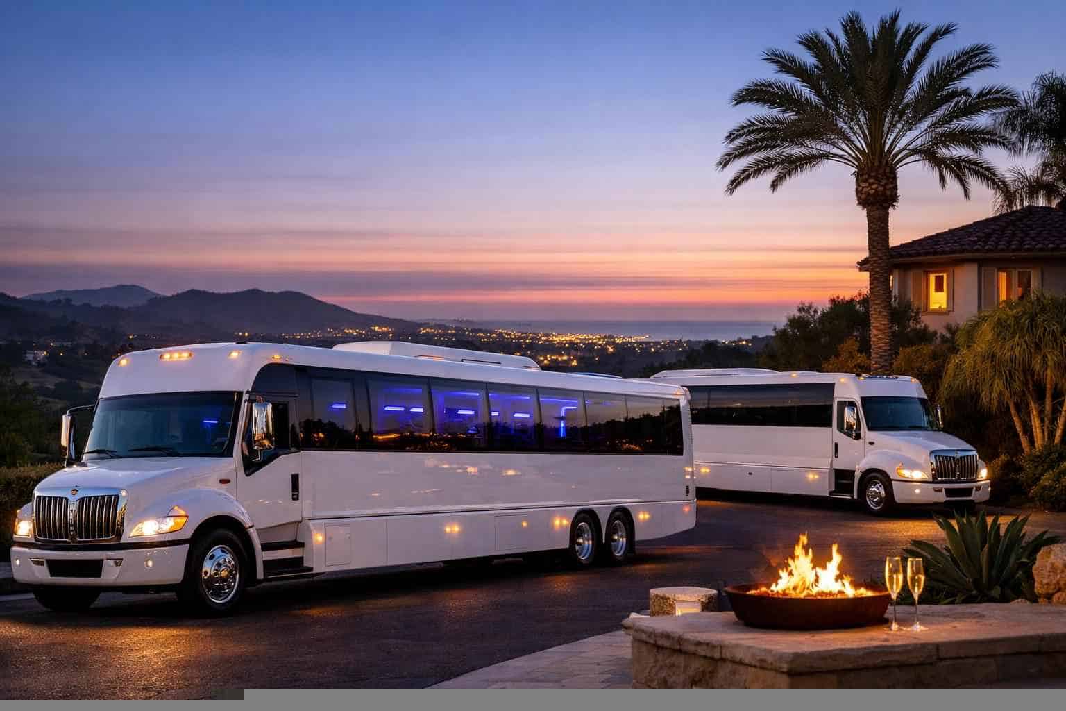 White Party Buses in Vista California